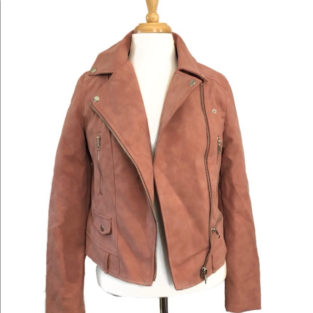 Forever 21 Faux Suede Biker Moto Jacket